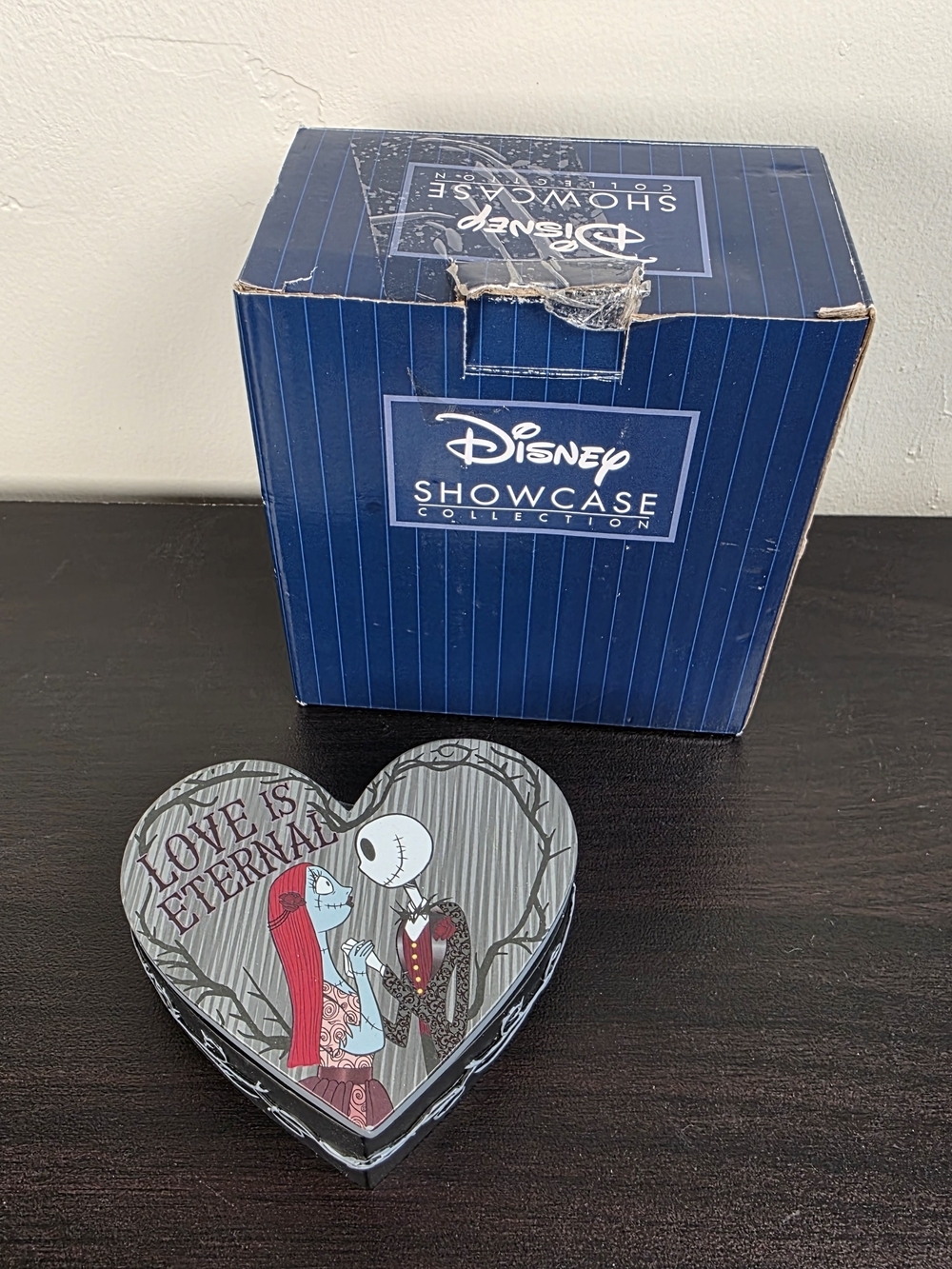 Nightmare Before Christmas Jack & Sally Trinket Box Heart Disney